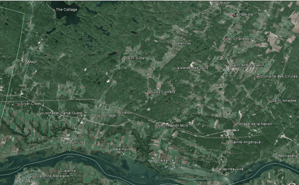 OVNI métallique sonore émettant des flashs, StSixte, été 2003, 22h30